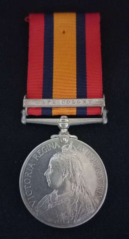 Boer War - QSA Medal Awarded To 1095 PTE. W.H. KING PRINCE ALF: VOL: GD:               No.4