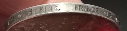 Boer War - QSA Medal Awarded To 1095 PTE. W.H. KING PRINCE ALF: VOL: GD:               No.4