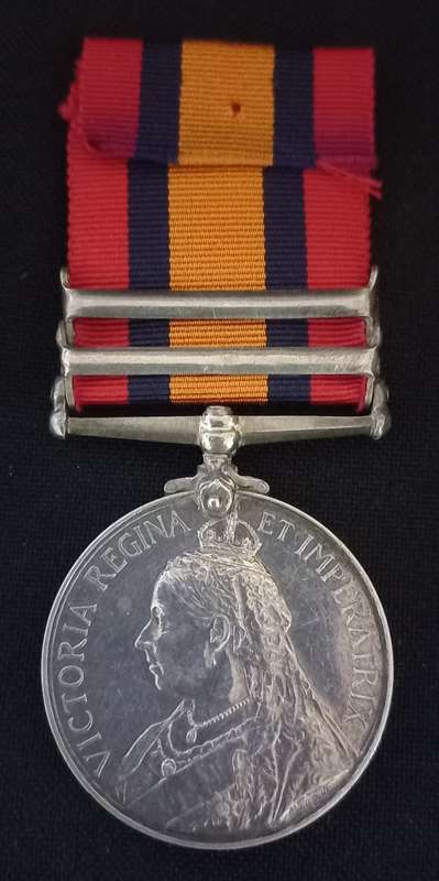Boer War - QSA Medal Awarded To: 563 SDLR: CF. BURTON W. PROV. M.R.               No.6
