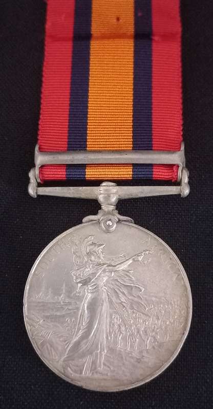 Boer War -  QSA Medal Awarded To:  52 SERJT: A. GALLOWAY CAPE TOWN HIGHRS.                 No.7