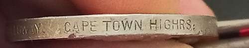 Boer War -  QSA Medal Awarded To:  52 SERJT: A. GALLOWAY CAPE TOWN HIGHRS.                 No.7