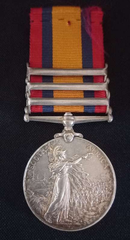 Boer War -  QSA Medal Awarded To:  1310 TPR. E.H.B. WORTHINGTON S.A.C.                No.9