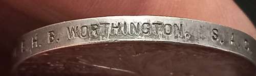 Boer War -  QSA Medal Awarded To:  1310 TPR. E.H.B. WORTHINGTON S.A.C.                No.9