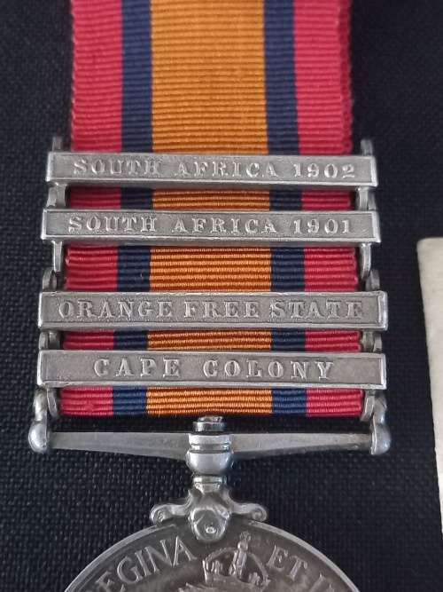 Boer War -  QSA Medal Awarded To: 959 3RD CL: TPR. J.E. RENTON S.A.C.                N0.13