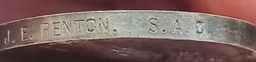 Boer War -  QSA Medal Awarded To: 959 3RD CL: TPR. J.E. RENTON S.A.C.                N0.13
