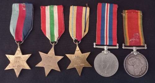 WW2 Medal Group Awarded To: 94206 P.T. VAN STADEN   South African & Royal Air Force   No.2