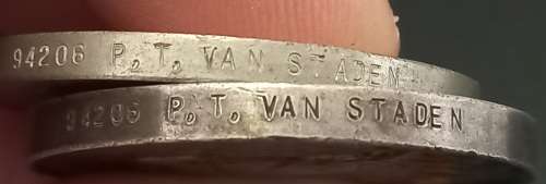 WW2 Medal Group Awarded To: 94206 P.T. VAN STADEN   South African & Royal Air Force   No.2
