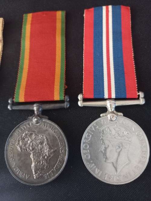 WW2 Medal Group Awarded To: 43506 B.J.A. VENTER With 8th Army Bar               No.3