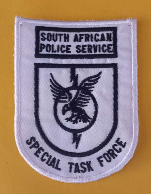 South African Police Service Special Task Force Embroidered Badge             V27