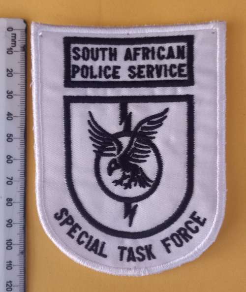 South African Police Service Special Task Force Embroidered Badge             V27