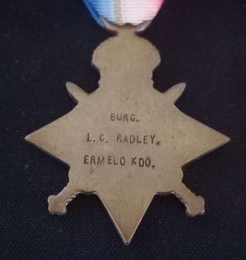 WW1 Medal Trio Awarded To: BURG. L.C. RADLEY                                No.12