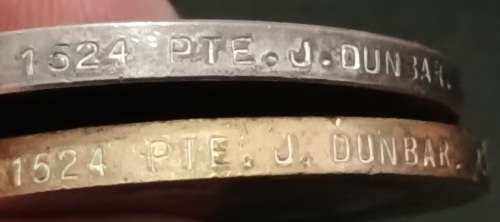 WW1 Medal Trio Awarded To: PTE J. DUNBAR R.A.M.C                   No.17