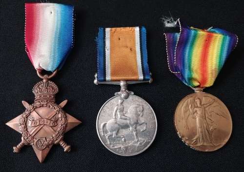 WW1 Medal Trio Awarded To: PTE. C.W. BAKER 2ND INFANTRY                  No.18