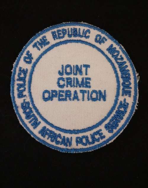 Joint Crime Operation Mozambique and SAPS    Cloth Badge                  No.42