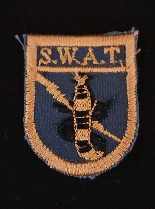 SADF - SWA POLICE - SOUTH WEST AFRICA TACTICAL (SWAT)  Cloth Badge               No.43