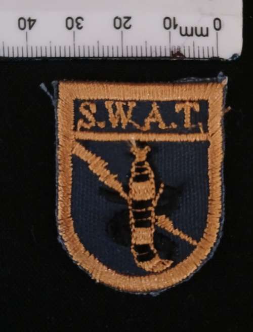 SADF - SWA POLICE - SOUTH WEST AFRICA TACTICAL (SWAT)  Cloth Badge               No.43