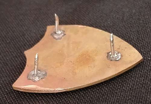 Private Security Coy. Dog Unit Pocket Flash  ( All Pins Intact )                      V51