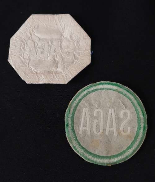 Vintage SAGA Embroidered Badges     ( SA Gunner Association )       V67