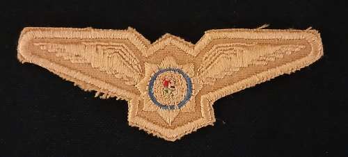 Police Pilot Wing pilot wing from flight suit. Embroidered. Unissued example      V74