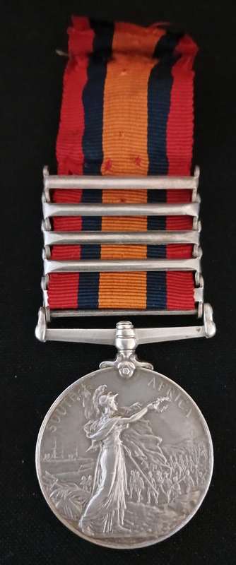 Boer War -  QSA Medal Awarded To: 2755 Sapr T.BAILLIE. R.E.                No.20