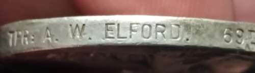 Boer War -  QSA Medal Awarded To:  22446 TPR: A.W. ELFORD. 69TH COY IMP: YEO:      No.21