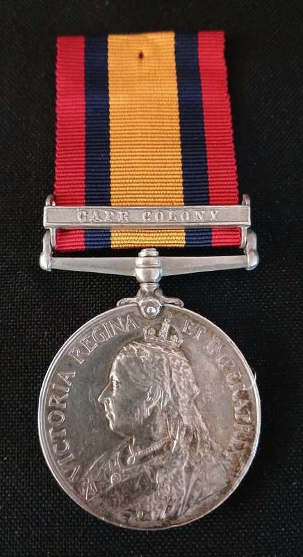 Boer War -  QSA Medal Awarded To: 96626 BOMB. F.W. VAUGHAN, 10TH COY W.D. , R.G.A.   No.24
