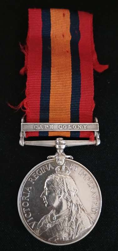 Boer War -  QSA Medal Awarded To: 141 TPR: W. BATTISS. BRABANT`S HORSE           No.25
