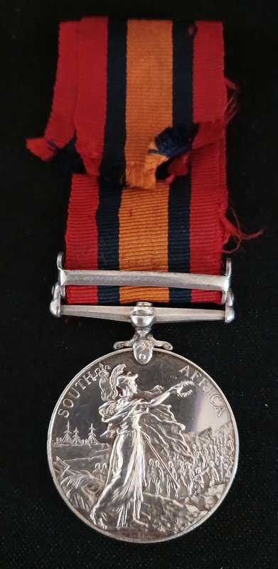 Boer War -  QSA Medal Awarded To: 141 TPR: W. BATTISS. BRABANT`S HORSE           No.25