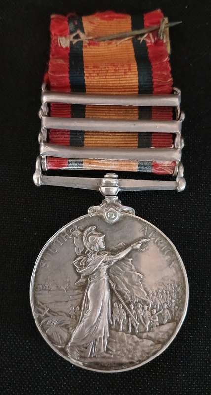 Boer War -  QSA Medal Awarded To: 69 PTE R.G. MORWOOD. C.M.S.C.    No.26