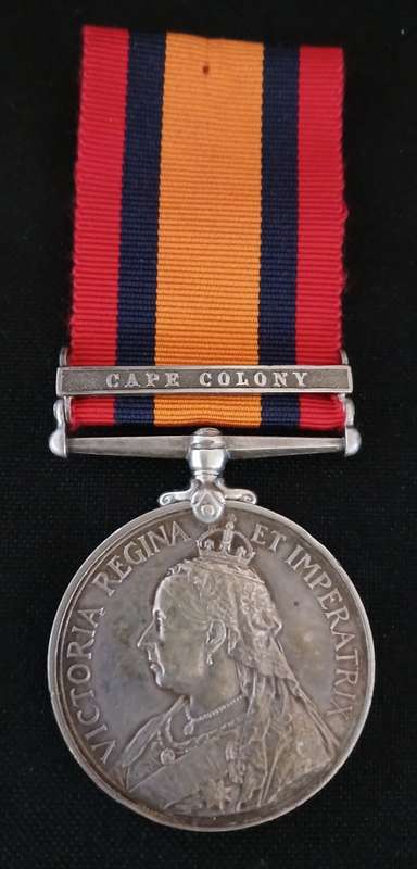 Boer War -  QSA Medal Awarded To:  1429 TPR: R. WOOD. IMP: LT HORSE           No.28