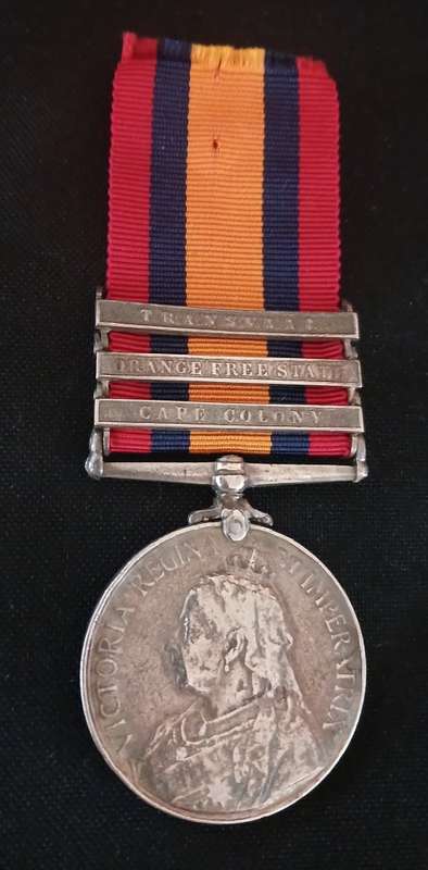 Boer War -  QSA Medal Awarded To: 22368 SERJT: W. B. WOODS. C. IN C. BDY: GD:   No34