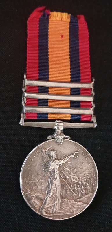 Boer War -  QSA Medal Awarded To: 22368 SERJT: W. B. WOODS. C. IN C. BDY: GD:   No34