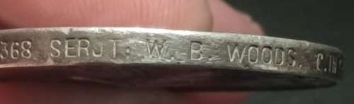 Boer War -  QSA Medal Awarded To: 22368 SERJT: W. B. WOODS. C. IN C. BDY: GD:   No34