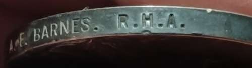 Boer War -  QSA Medal Awarded To: 9813 DVR: A.E. BARNES. R.H.A.      No.36
