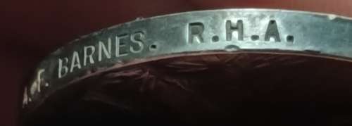 Boer War -  QSA Medal Awarded To: 9813 DVR: A.E. BARNES. R.H.A.      No.36