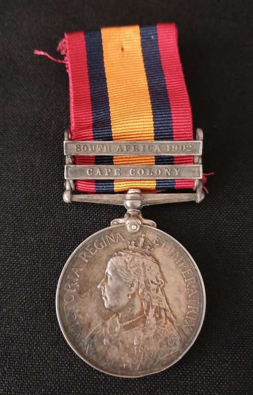 Boer War -  QSA Medal Awarded To: 4954 PTE H. BRETT. LINCOLN: REGT        No.39