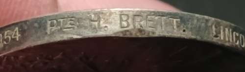 Boer War -  QSA Medal Awarded To: 4954 PTE H. BRETT. LINCOLN: REGT        No.39