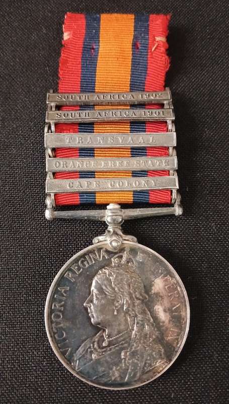 Boer War -  QSA Medal Awarded To:  1091 3RD CL TPR: G. ROSS. S.A.C.        No.41