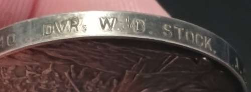 Boer War -  QSA Medal Awarded To: 16040 DVR: W.D. STOCK. A.S.C.     No.44