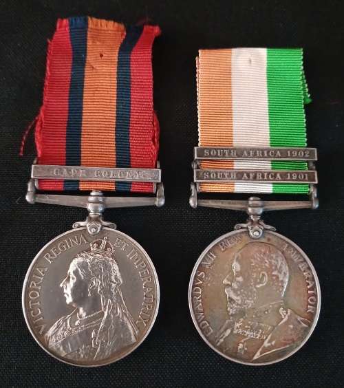 Boer War QSA ( With Ghost Date ) & KSA Awarded To:  11785 PTE G. PIPE, R.A.M.C.    No.45