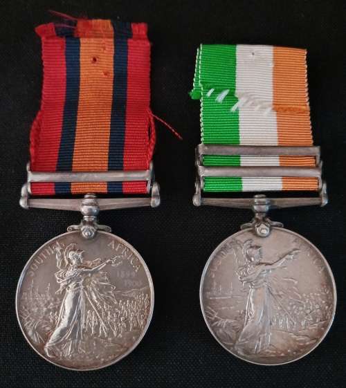 Boer War QSA ( With Ghost Date ) & KSA Awarded To:  11785 PTE G. PIPE, R.A.M.C.    No.45