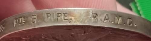 Boer War QSA ( With Ghost Date ) & KSA Awarded To:  11785 PTE G. PIPE, R.A.M.C.    No.45