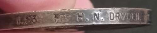 Boer War / WW1  QSA & British War Medal To: 1483 PTE H.N.DRYDEN. D. OF E. OWN V.R.   No.46