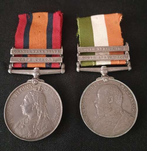 Boer War QSA ( Ghost Date ) & KSA  Awarded To: 5012 CORL A.C. PERTRIDGE, W. RIDING REGT     No.47