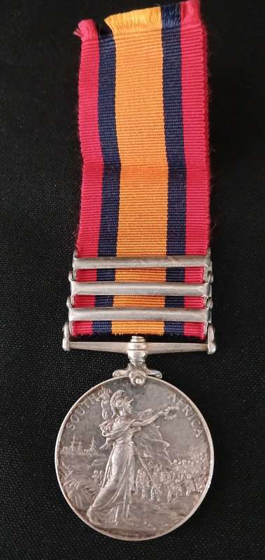 Boer War -  QSA Medal Awarded To: 1260 PTE J. COLBERT. RLY: PNR: REGT       No.48