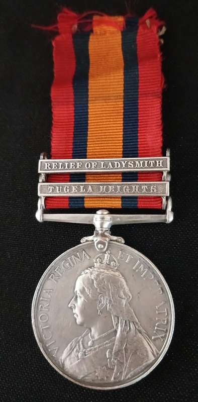 Boer War -  QSA Medal Awarded To: BR.: F. BREEN. NATAL VOL: AMB: C.      No.49
