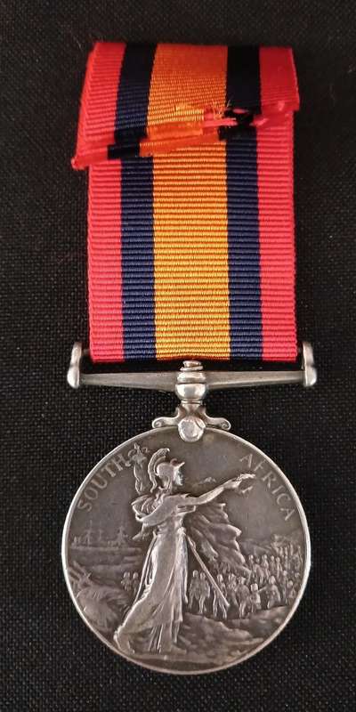 Boer War -  QSA Medal Awarded To: MR. J. DU TOIT. IMP: MIL: RLY:      No.54