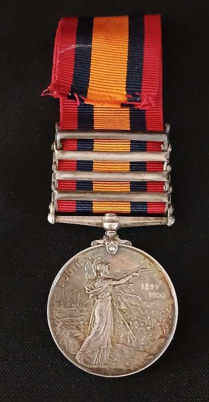 Boer War -  QSA ( Ghost Date ) Medal Awarded To: 2425 PTET. LEAR, 1ST SUFFOLK REGT    No.56