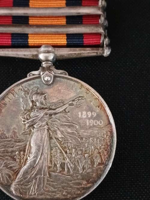 Boer War -  QSA ( Ghost Date ) Medal Awarded To: 2425 PTET. LEAR, 1ST SUFFOLK REGT    No.56