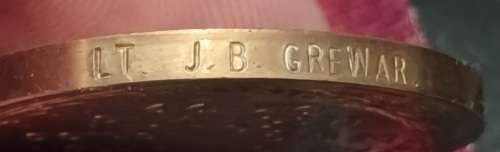 A Queen`s South Africa and WWI Medal Group Of Four Awarded To SERGT: J.B. GREWAR   No.57